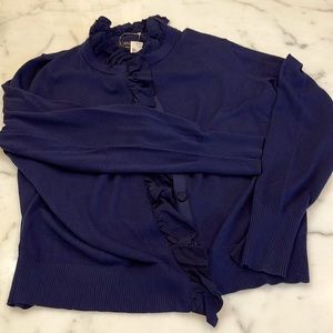 Blue JCREW cardigan